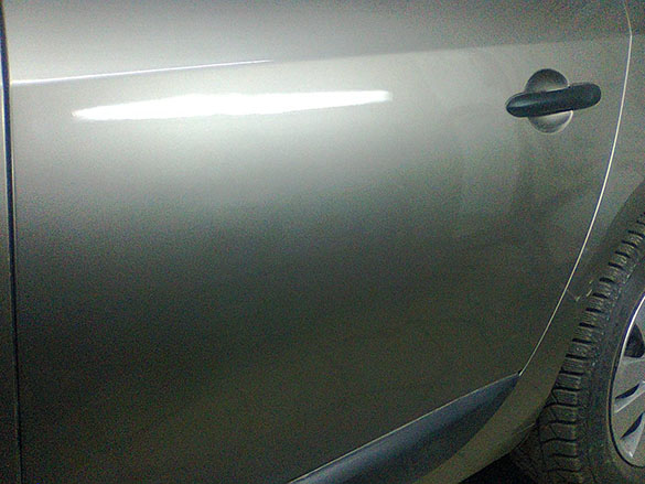 Ремонт двери без покраски после